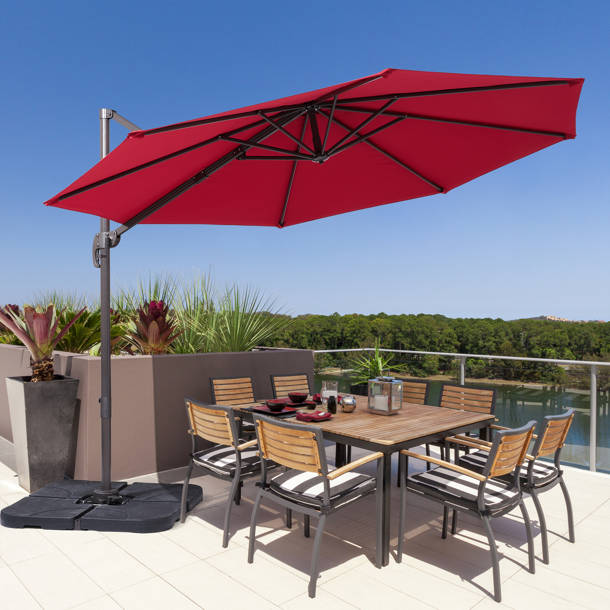 Alcott Hill® Karr 120'' Cantilever Umbrella & Reviews Wayfair